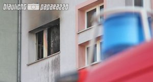 Bischofswerda: Küchenbrand in voller Ausdehnung