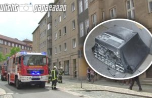 Bautzen: Feuerwehr löscht brennenden Fernseher