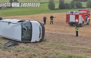 Diehmen: Transporter überschlägt sich auf S119