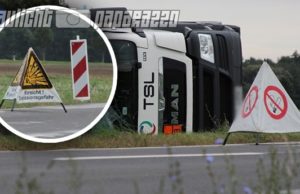 Wurschen: Schwierige Bergung von Propangas-LKW