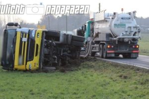 LKW bei Sdier umgekippt