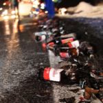 Bier landet auf B96 bei Neschwitz