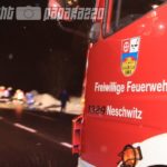Bier landet auf B96 bei Neschwitz