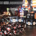 Bier landet auf B96 bei Neschwitz