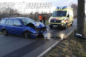 Auto kracht gegen Baum