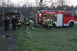 Schuppen brennt in Radeberg