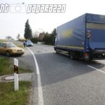 Audi kracht bei Bernsdorf in LKW