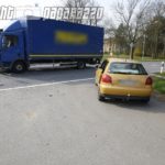 Audi kracht bei Bernsdorf in LKW