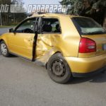 Audi kracht bei Bernsdorf in LKW