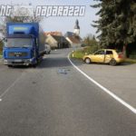 Audi kracht bei Bernsdorf in LKW