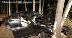 Elsterheide: Mysteriöser Unfall – Fahrer verschwindet aus Autowrack