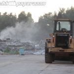 Droben: Brennende Lagerhalle ist abgerissen