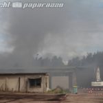 Droben: Brennende Lagerhalle wird abgerissen