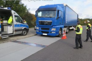 Lkw vor der Verwiegung