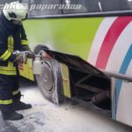 Pulsnitz: Lienienbus gerät in Brand – Fahrer verletzt