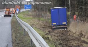 Ohorn: Wind weht LKW von der Autobahn