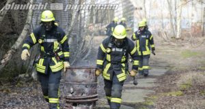 Kamenz: Feuerwehreinsatz am alten Glaswerk