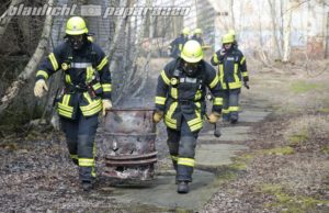 Kamenz: Feuerwehreinsatz am alten Glaswerk