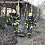 Kamenz: Feuerwehreinsatz am alten Glaswerk