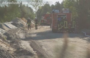 Schwarzkollm: Brand einer Förderanlage im Kieswerk