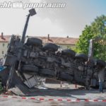 Bautzen: Umgekippter Kran bleibt erstmal liegen