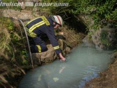 Bretnig: Hauswälder Bach plötzlich weiß verfärbt