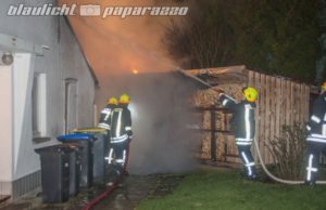 Schuppenbrand in Großröhrsdorf – Ursache ist noch unklar