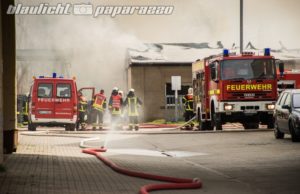 Grossbrand in Radebeul – Firmengebäude in Flammen