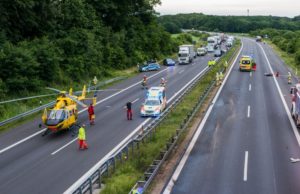 Motorradfahrer stirbt bei Unfall auf der A4