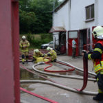 Werkstatt in Coswig brennt komplett aus