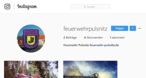 Feuerwehr Pulsnitz jetzt auch bei Instagram