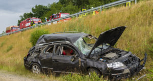Schwerer Verkehrsunfall mit vier Verletzten