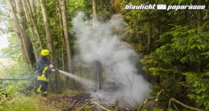 Wald brennt an mehreren Stellen in Großröhrsdorf