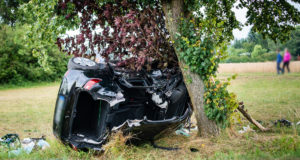 Auto kracht bei Steina gegen Baum