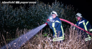 Mysteriöse Brandstiftung an Böschung in Ohorn