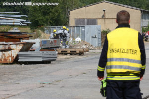 Pulsnitz – Zischende Gasflaschen lösen Gefahrenguteinsatz aus