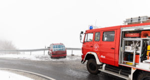Unfall im Kreisverkehr auf dem Eierberg