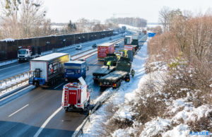 Stau! Militärkolonne verunfallt auf A4 bei Pulsnitz
