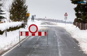 Schneeverwehungen – Räumfahrzeuge dürfen nicht schieben