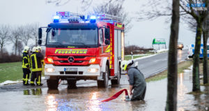 Tauwetter beschert der Feuerwehr erste Hochwassereinsätze