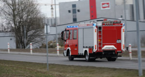 Feuerwehreinsatz bei Sachsenmilch in Leppersdorf