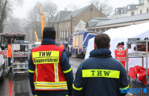 THW-Einsatz bei einsturzgefährdetem Haus