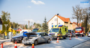 Unfall auf Dresdener Straße in Radeberg