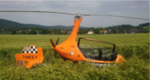 Hubschrauber musste bei Cunewalde notlanden