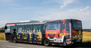 Kreisfeuerwehrverband Bautzen wirbt jetzt mit einem Bus für die Feuerwehr