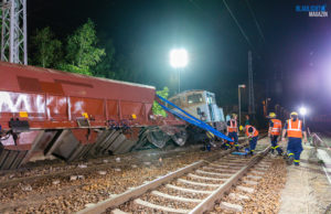 Mehrtägiger THW-Einsatz nach Zug-Entgleisung in Hosena