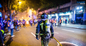 Feuerwehrleute bei Krawallen in Barcelona angegriffen