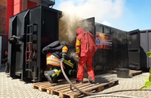 Freie Plätze im Feststoffbrandcontainer am Samstag in Lauta