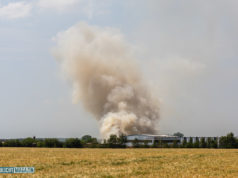 Großbrand auf Recyclinghof in Quersa
