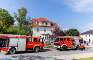 Elektrisches Gerät brennt in Wohnung in Großröhrsdorf